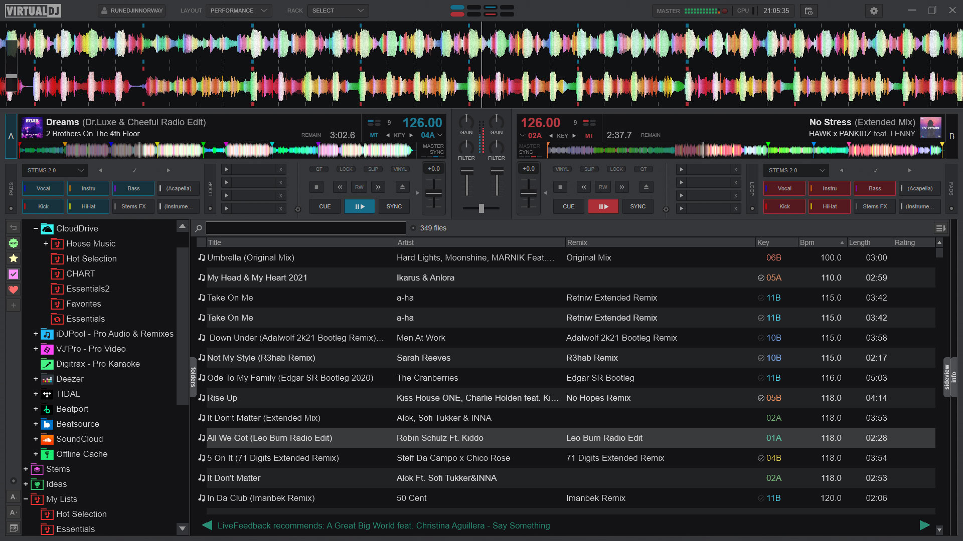 VirtualDJ software interface