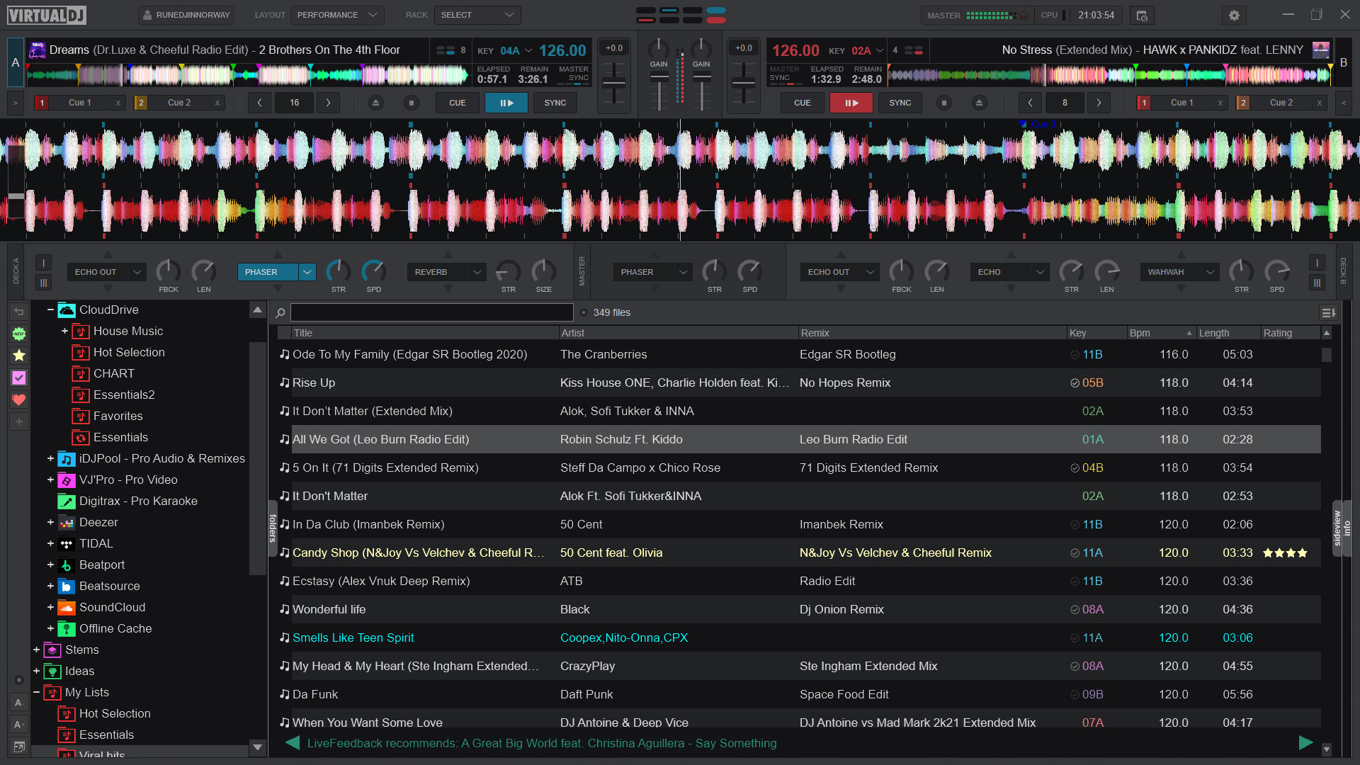 VirtualDJ software interface